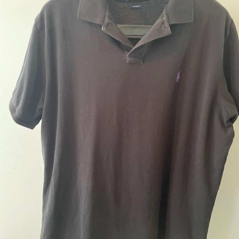 Mens Ralph Lauren XXL Black Polo